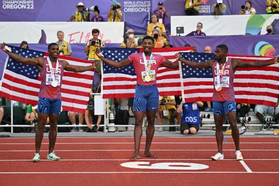 Mondiaux d'athlétisme: Kerley roi du 100 m, triplé américain à domicile