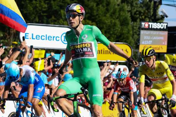 Tour de France: van Aert le plus fort au sprint dans la 8e étape