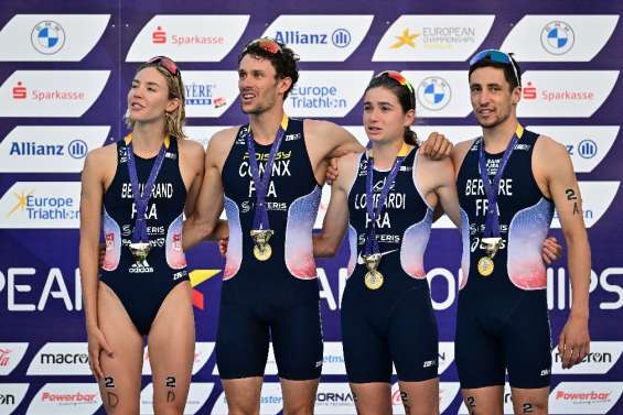 Euro de triathlon: la France écrase le relais mixte