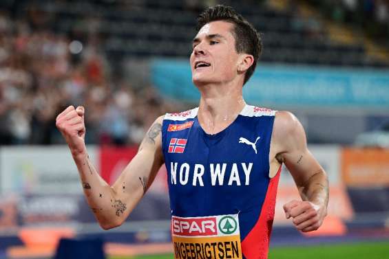 Athlétisme: Ingebrigtsen champion d'Europe du 5000 m, un mois après l'or mondial