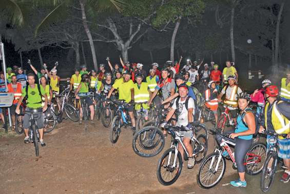 Première balade au clair de lune à vélo