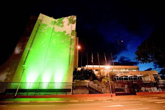 L’hôtel de ville passe au vert pour marquer sa    « désapprobation »