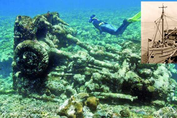 Deux épaves américaines découvertes au fond du lagon