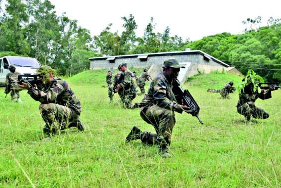 Des stagiaires en opération militaire