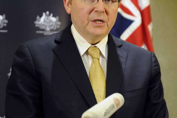 Kevin Rudd rencontre Aung San Suu Kyi