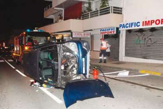 Accident spectaculaire à Nouméa