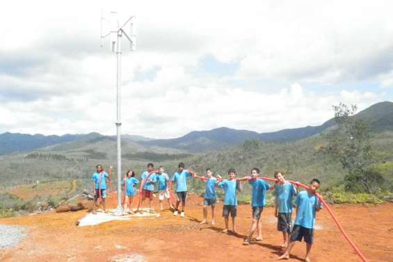 Les scouts au soleil et dans le vent