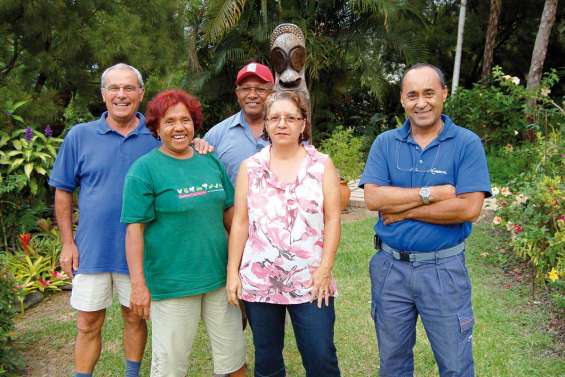 Les descendants d'Okinawa dans leur maison