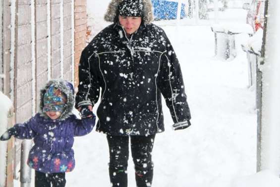 Tempête de neige à Christchurch