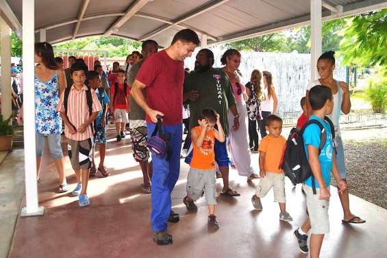 Pas de bousculade à l'école