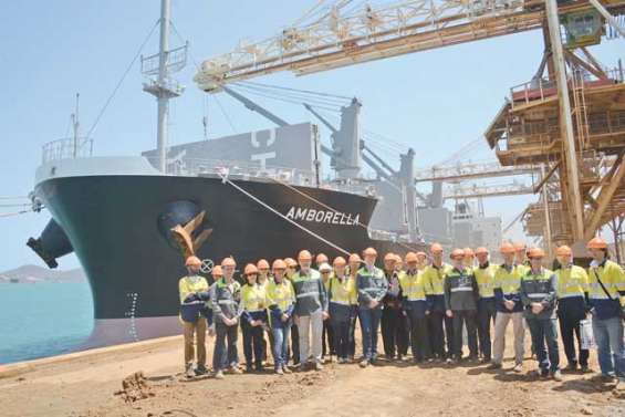 L’Amborella désormais  sur les flots pour la SLN